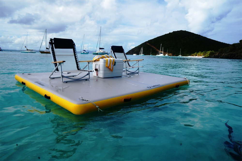 Solstice Inflatable Swimming Pool, Lake, Pond Floating Dock (Various Sizes)