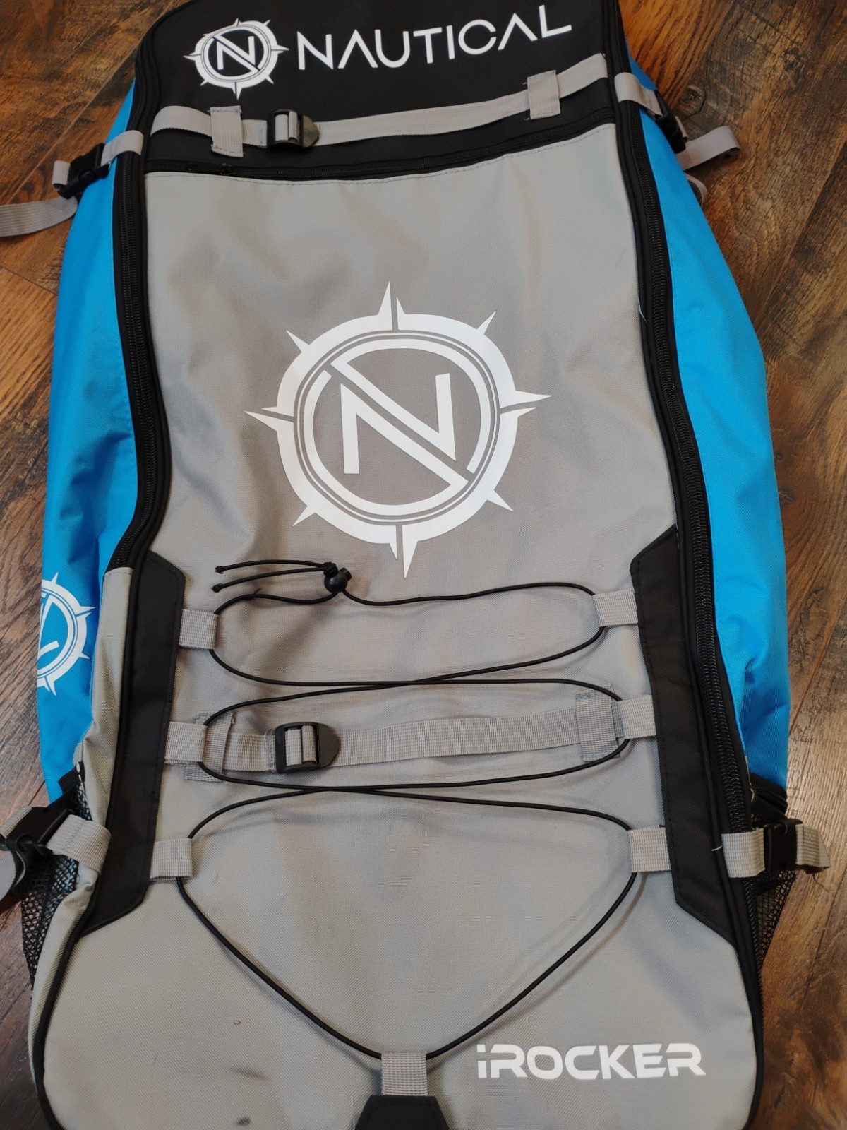 Nautical iRocker SUP Board Travel & Storage Backpack Carry Bag Blue/Black EUC