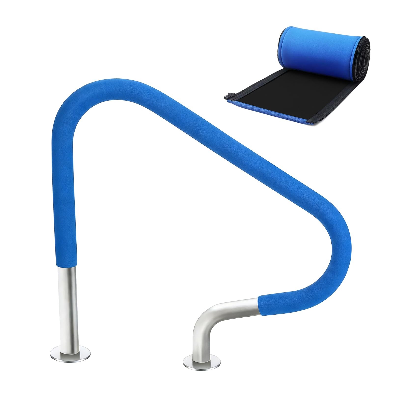 Pool Handrail Cover 4FT 1 Pcs, 48IN Swimming Pool Hand Patio Railing Mat with…