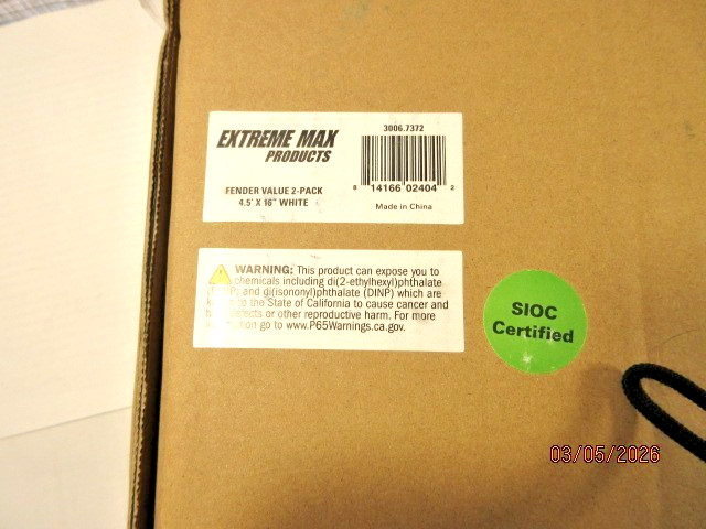 Extreme Max 3006.7378 BoatTector Inflatable Fender Value 2- Pack – 4.5 “x 16”