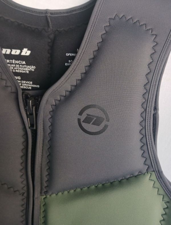 NOB COLETE IMPACT KITE Green & Gray Neoprene Flotation Vest Size M NWT