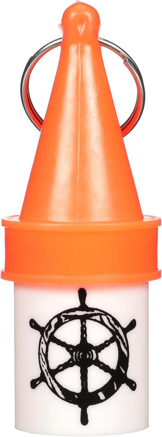 Attwood Floating Key Buoy With Key Ring Durable Water Resistant Orange Top