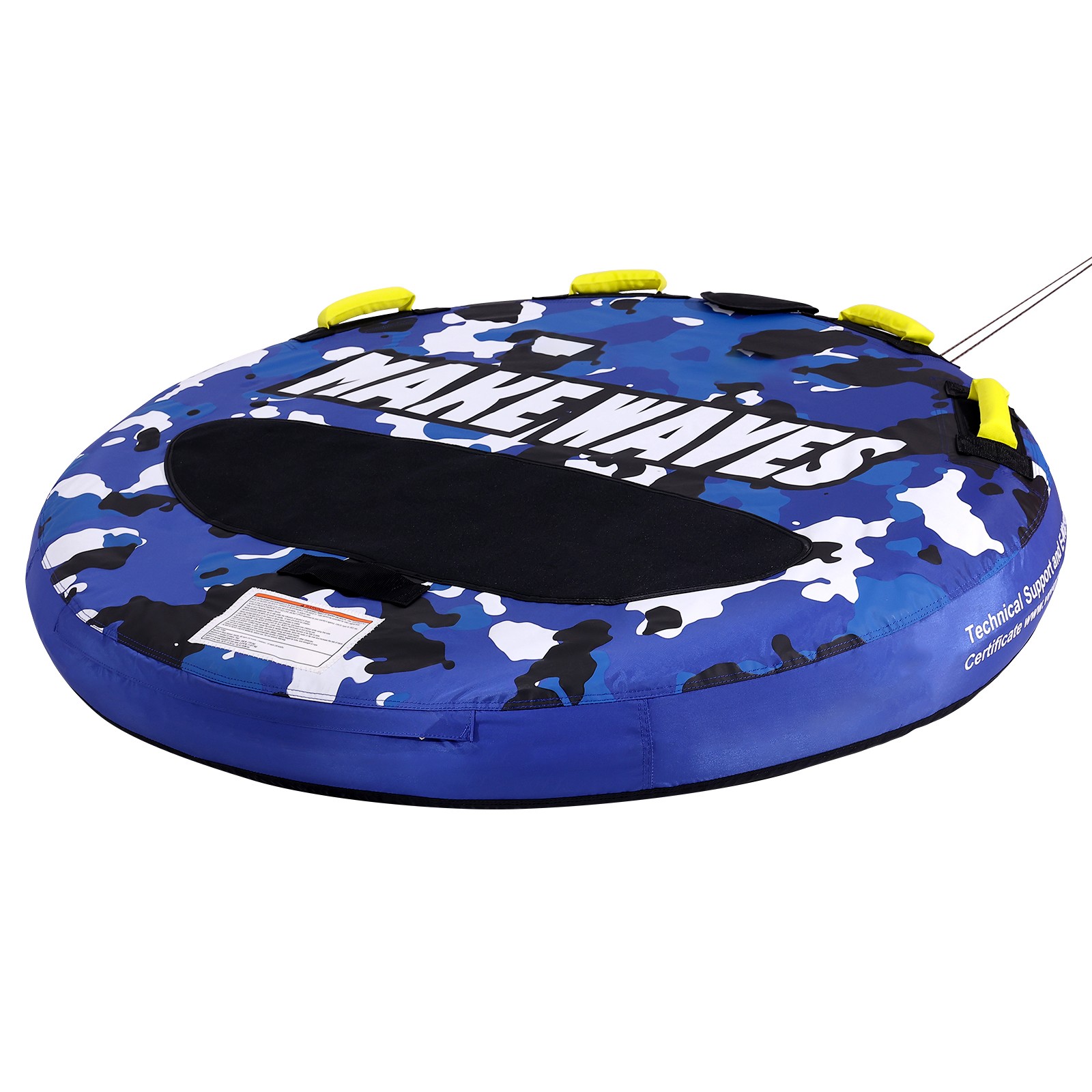 Inflatable Towable Tube for Boating 1-2 Rider 51.8 inch Round Water Sport