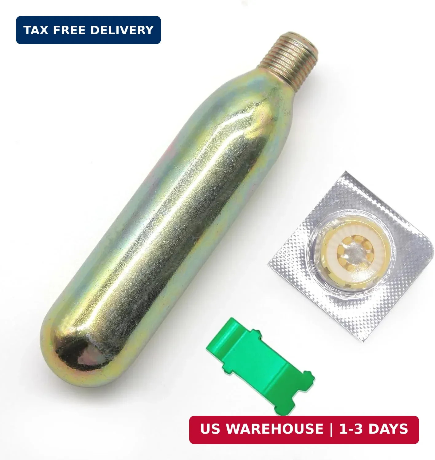 24 Gram CO2 Cartridge for Life Vest, Auto/Manual PFD Life Jacket Rearming Kit, M