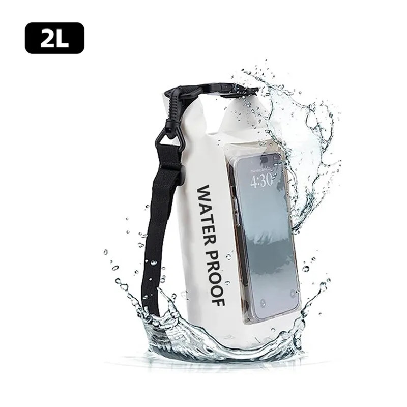 2L 5L Dry Bag Swimming Pack Touch Screen Outdoor Waterproof Kayak Storage Bag Tr