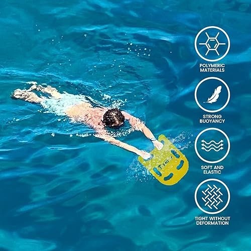 FunWater 18” Swim Kickboard EVA Training Board w/ Non-Slip Edges & 6 Handles
