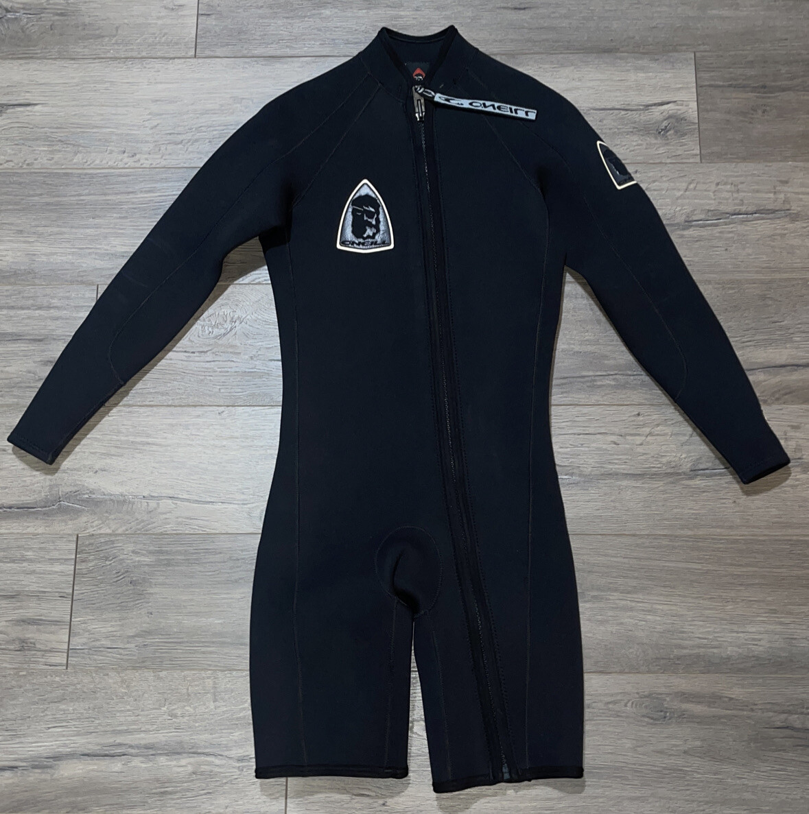 O’NEILL Wetsuit 2 Piece Set Spring Shorty Top Long John Bottom 3mm Black Small
