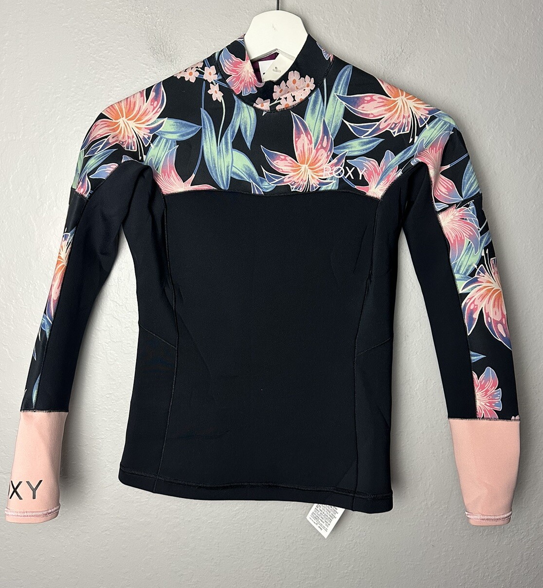 NWT Roxy Syncro 1.0 mm Wetsuit Half Jacket Top Youth Size 10