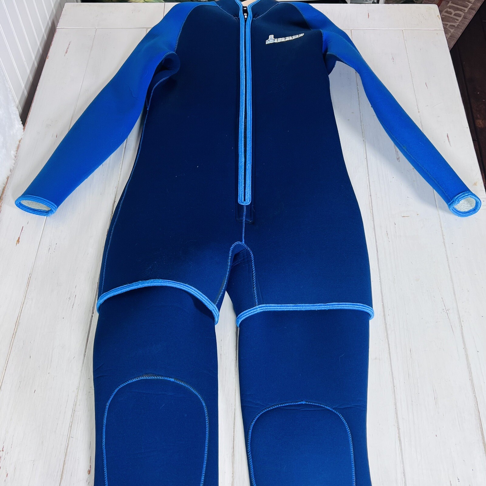 Imperial Wet Suit 2 Piece Jacket Pants Vintage Scuba Diving Snorkel Long Sleeve