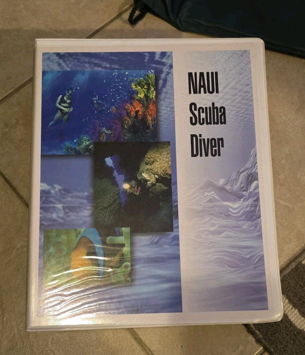 NAUI Scuba Diver Open Water Course Book/Tests – English – DVD’s – Log Book +
