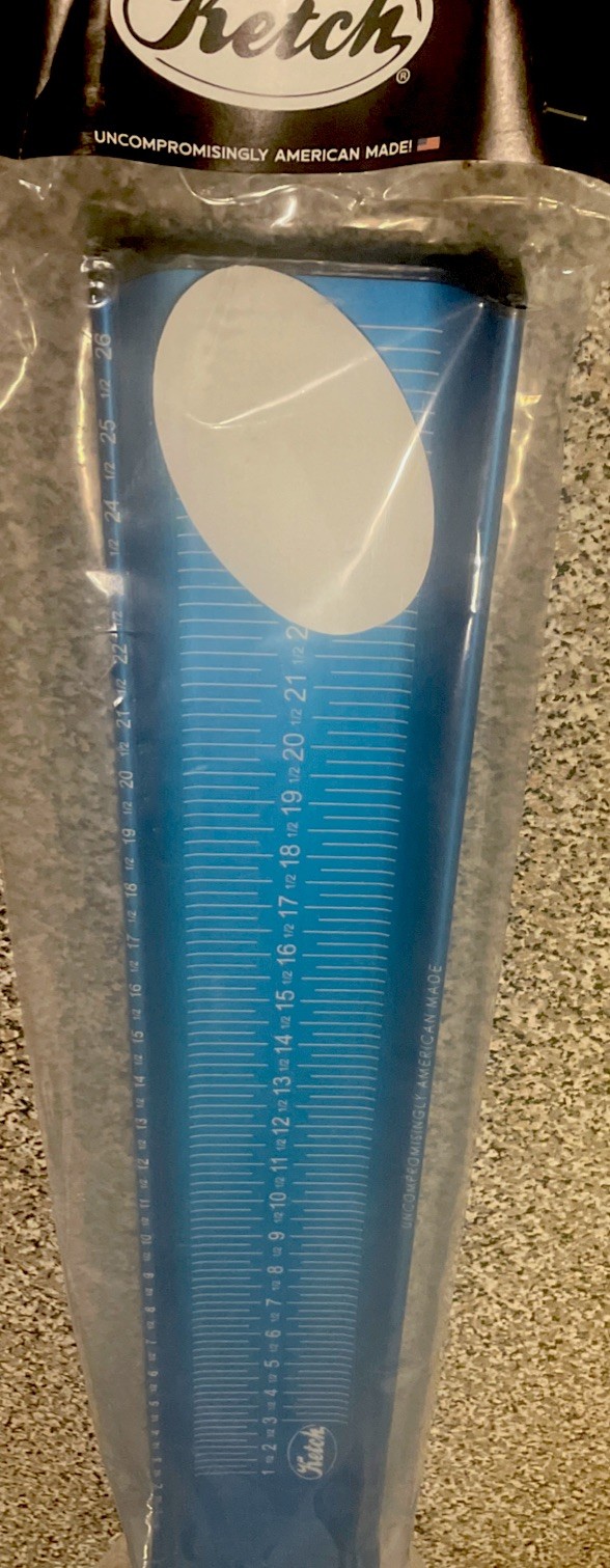26 inch Ketch X Fish Measuring Board (Light Blue)