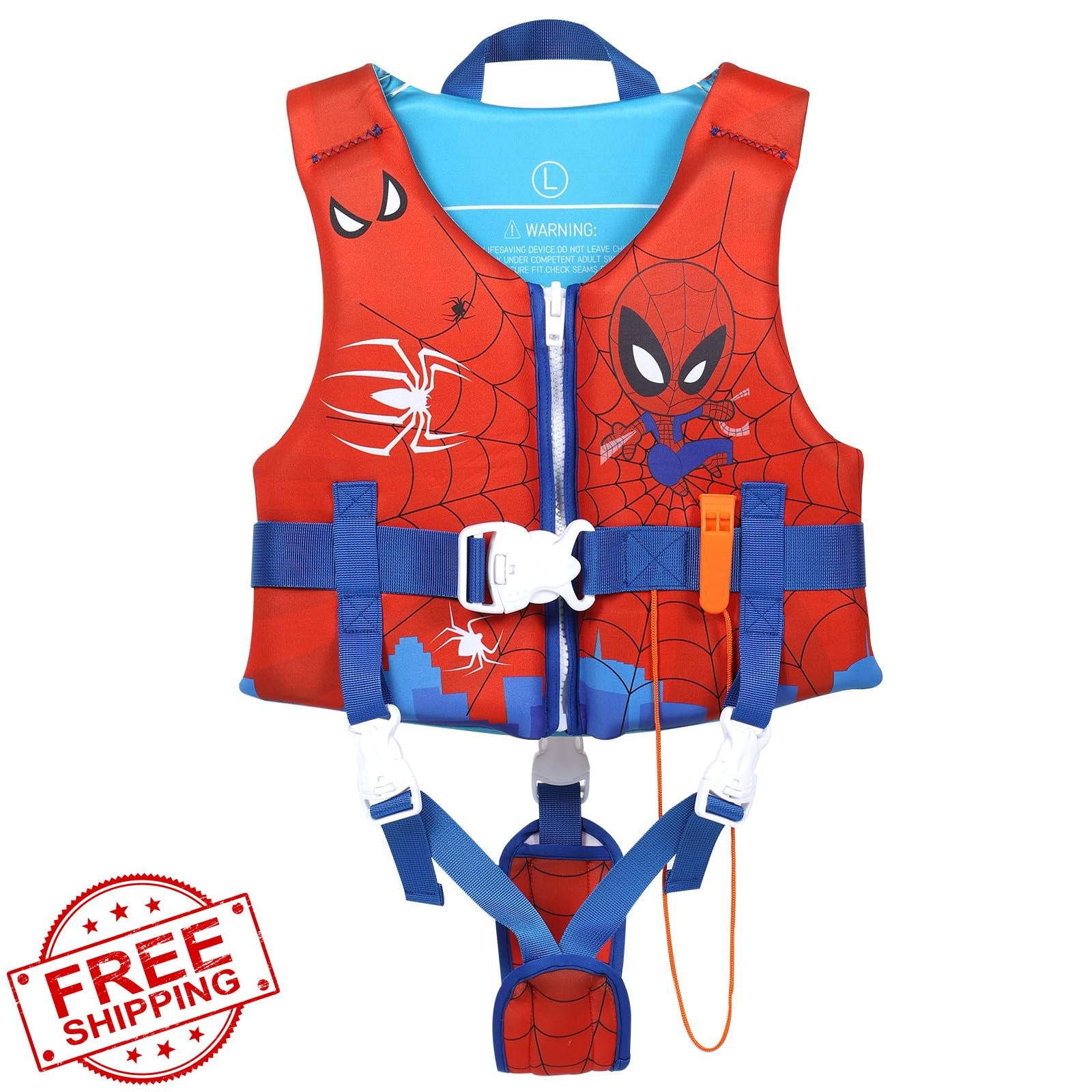Toddler Swim Vest 20-90 lbs, Ages 1-9+, Safety Strap Jacket
