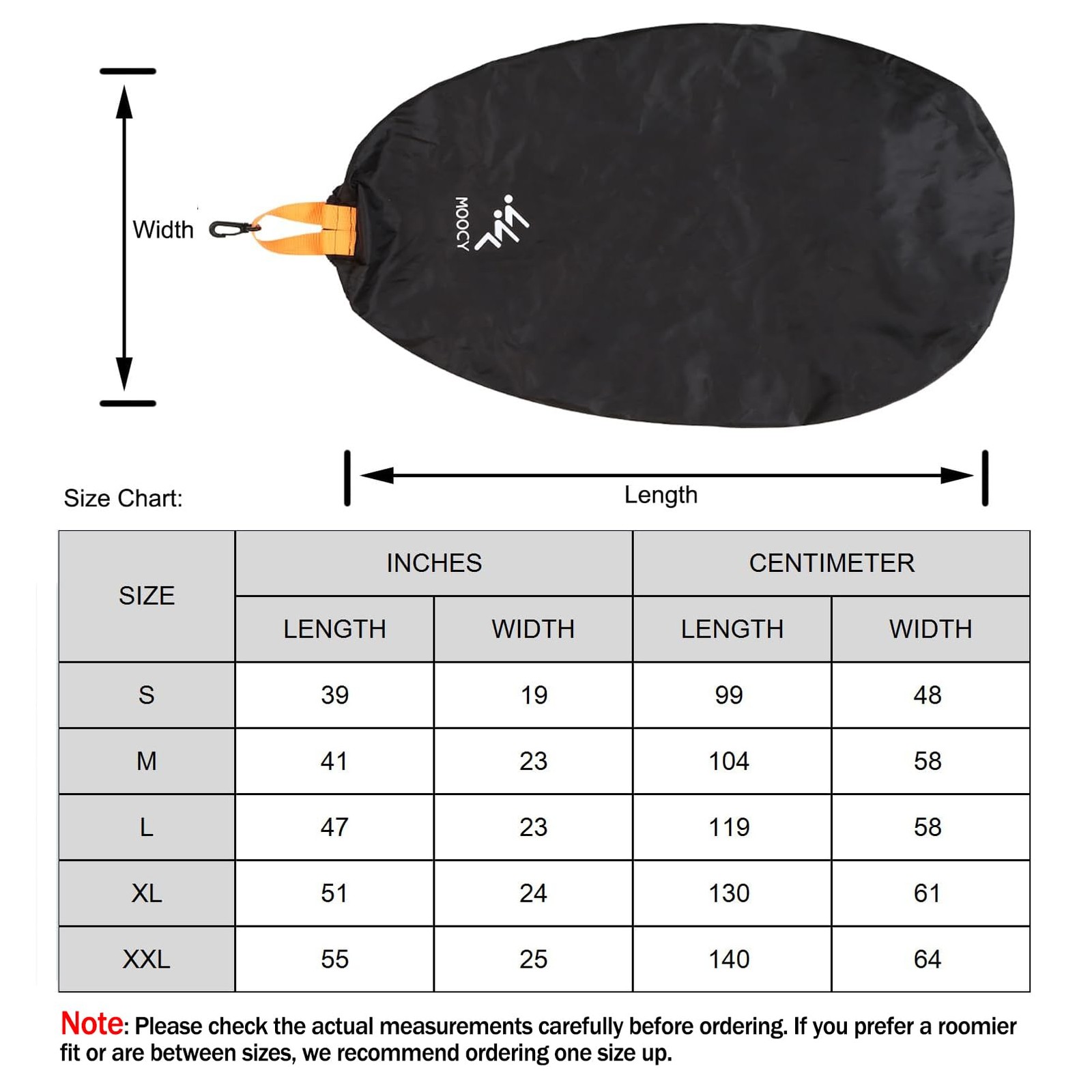 Moocy Kayak Cockpit Cover – Waterproof Hole Seat Opening Protection For Pelican