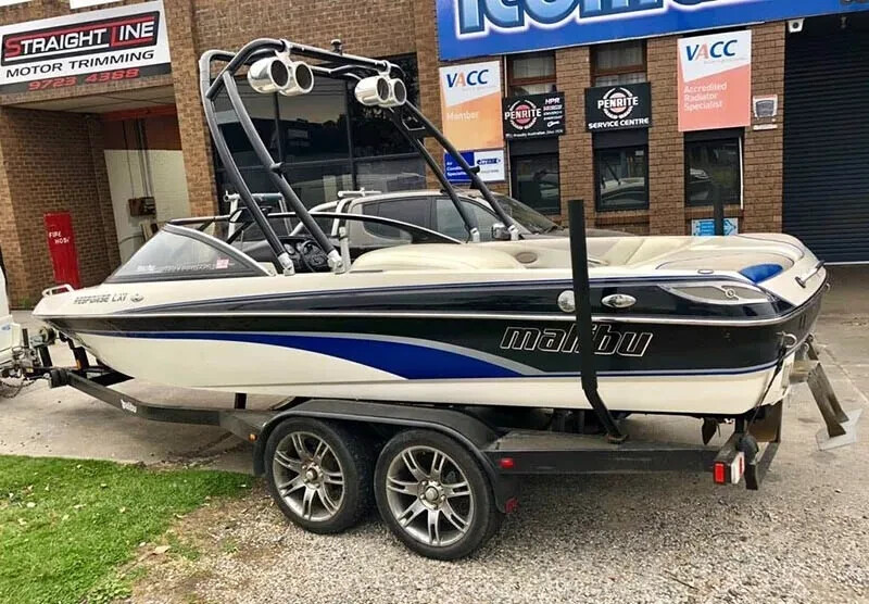 Reborn Launch Wakeboard Tower Matte Black +Wake/Surfboard Rack+Windshield Mirror