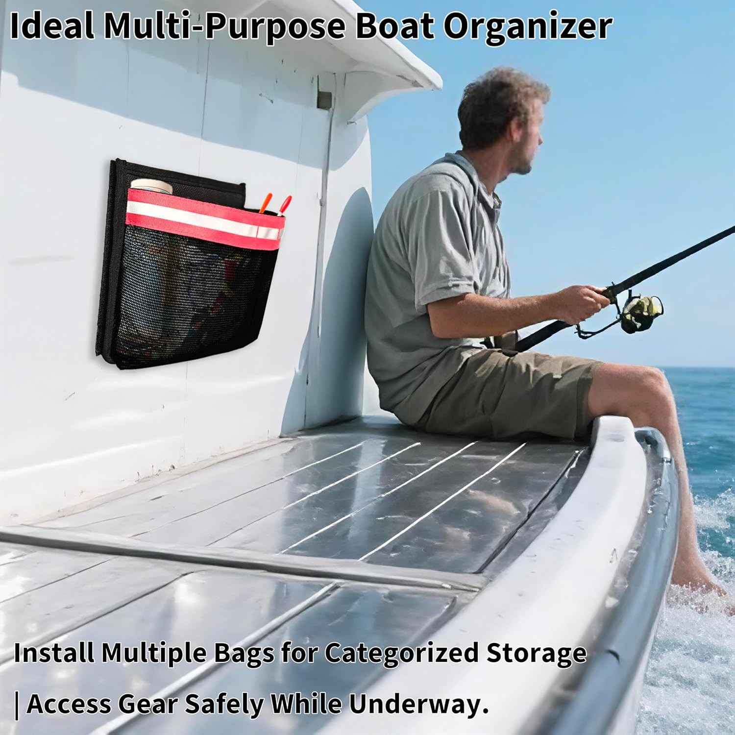 Waterproof & Breathable Marine Storage Bag W/ Hook & Loop Closure – 10″ x 7″ –