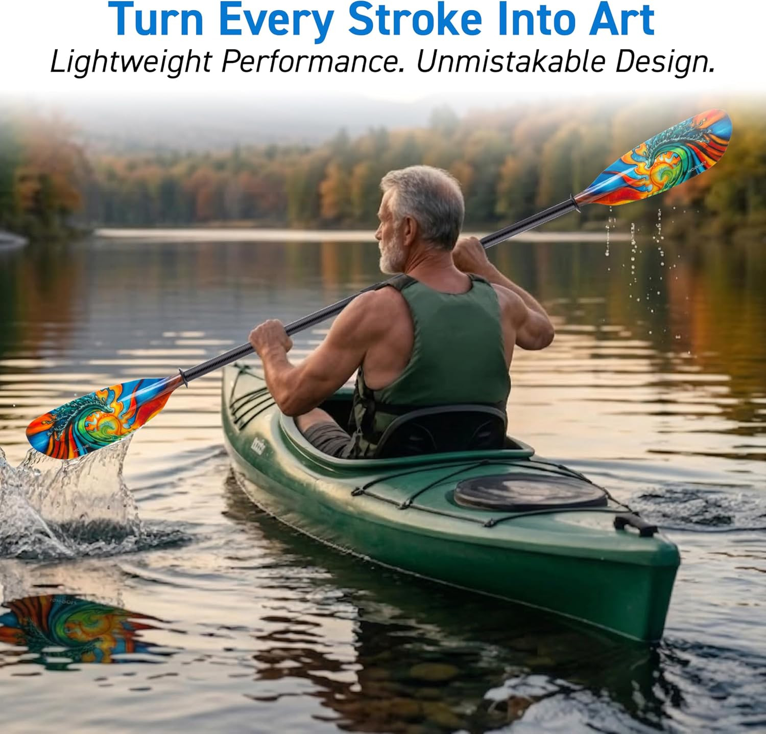 Fiberglass Kayak Paddle for Adults- Ideal for Touring, Fishing and Boating- 90.5