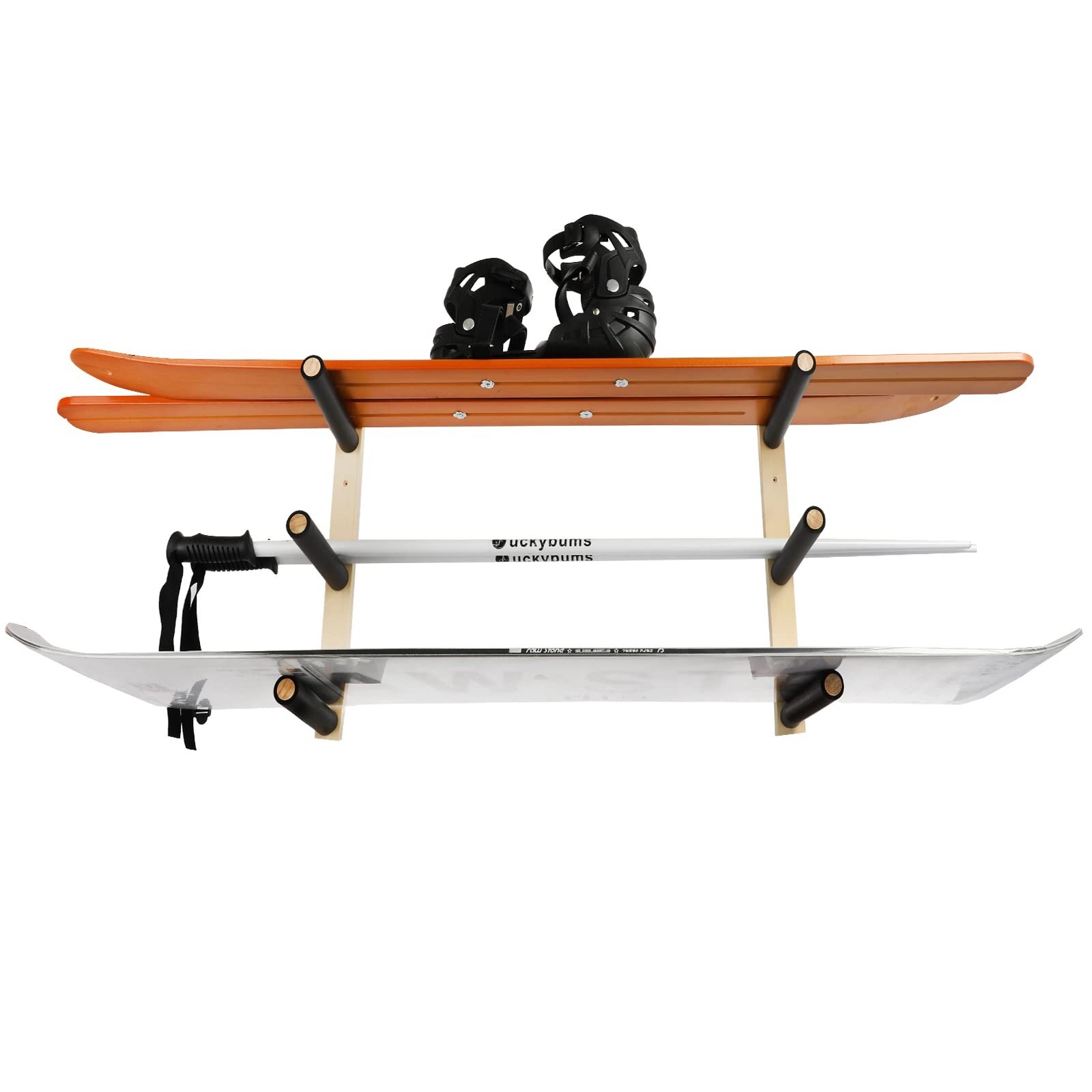 Skateboard Rack Longboard Storage Rack, Ski Snowboard Holder Wall Mount Float…