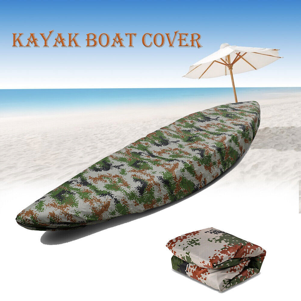 210D 6.8-14.8ft Waterproof Kayak Canoe Cover Storage Dust Cover Boat Protection