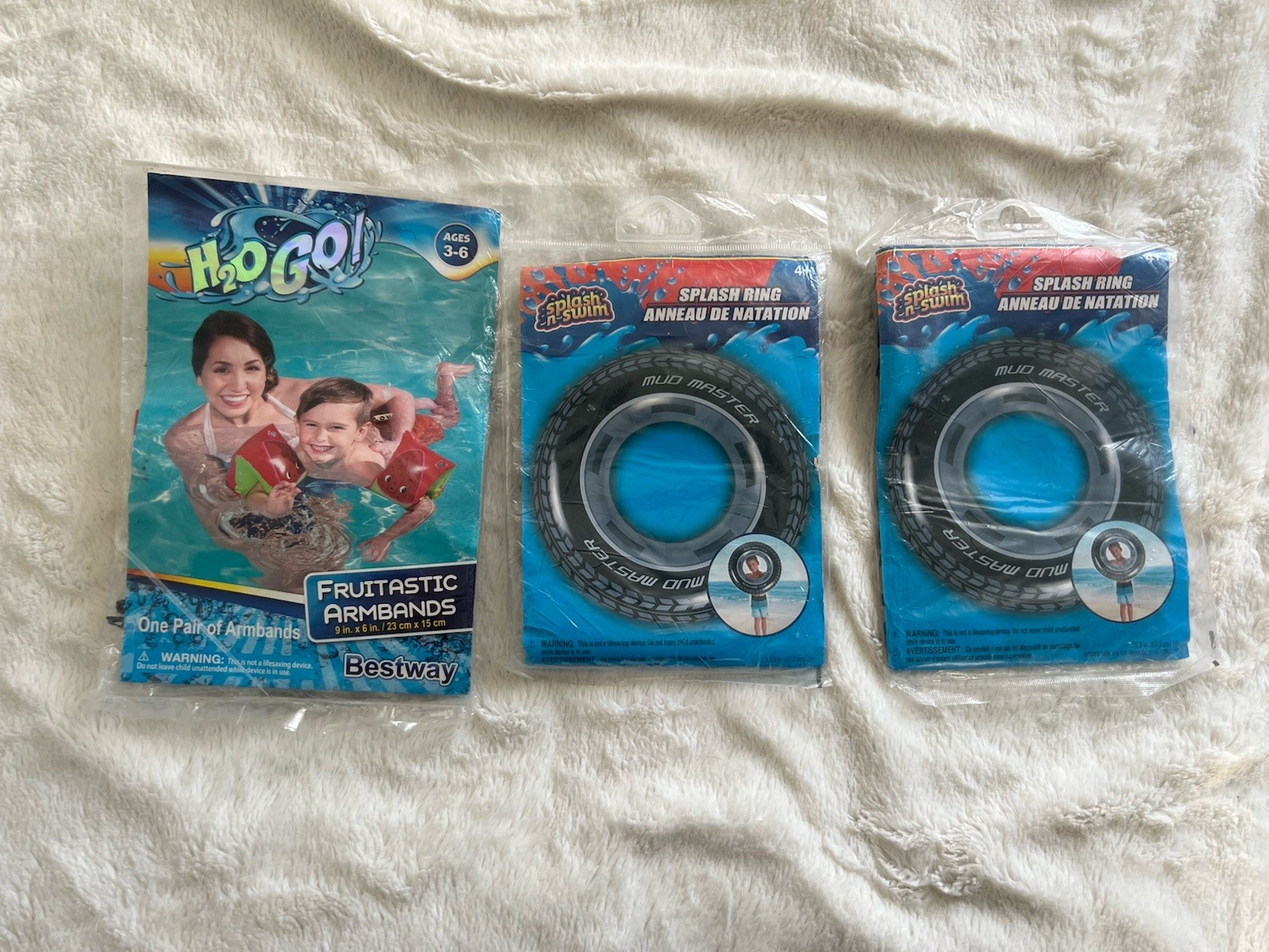 Lot Of 10 Various Inflatable Floaties Kids Swimming Pool Summer Beach Sealed