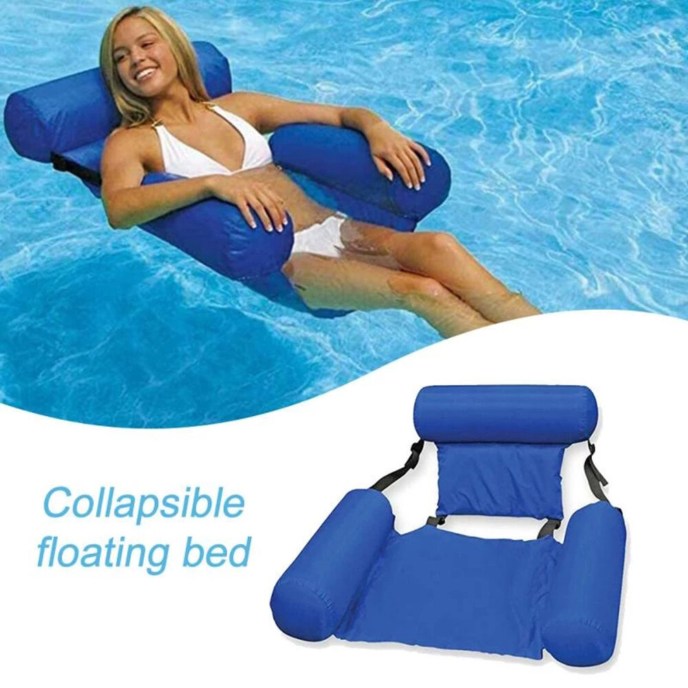 Floating Inflatable Swimming Pool Chair Relaxing Seat Water Bed Lounge Air Sofa