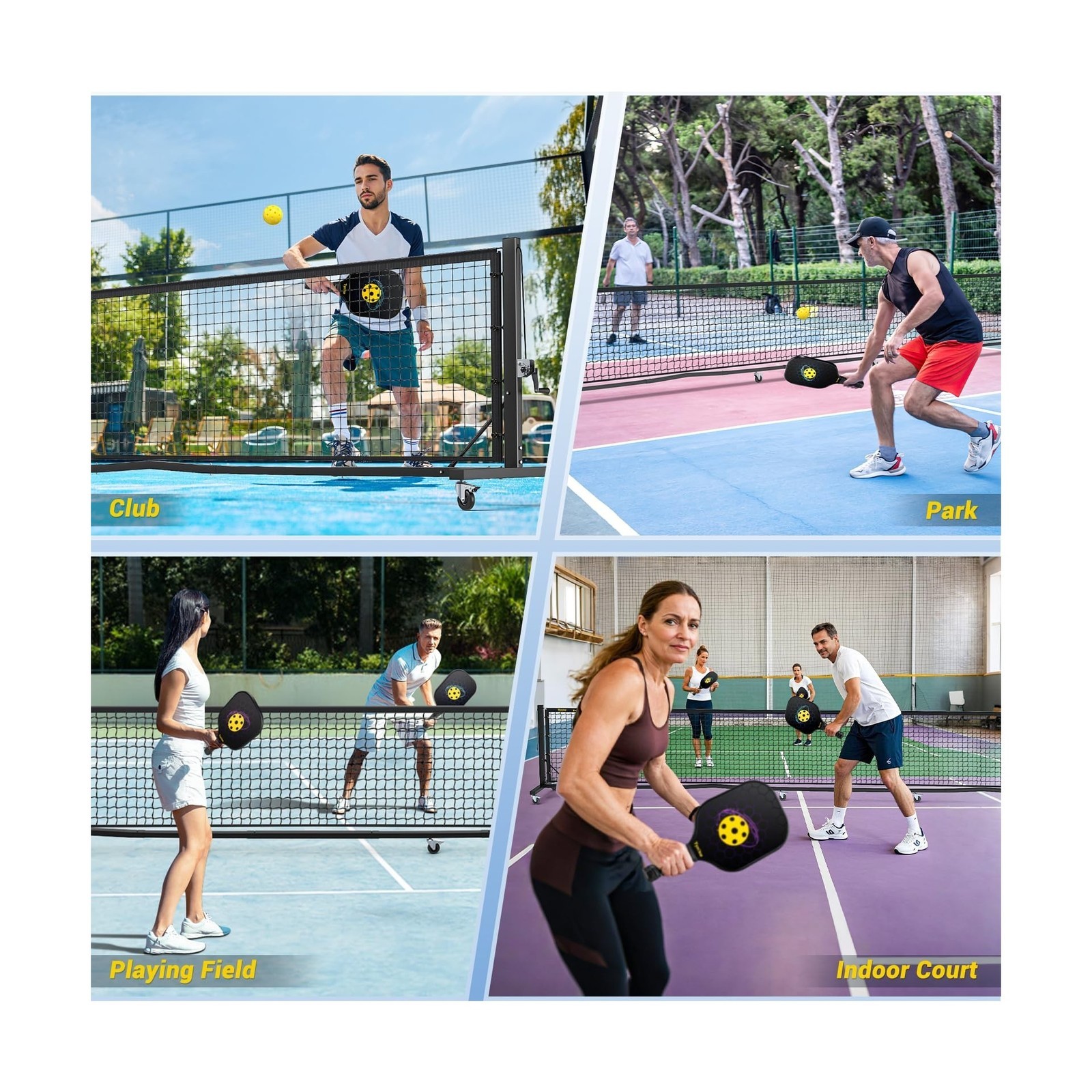 Pro Pickleball Net – Hand Winch Tension System, 22ft Tournament-Grade, Ant