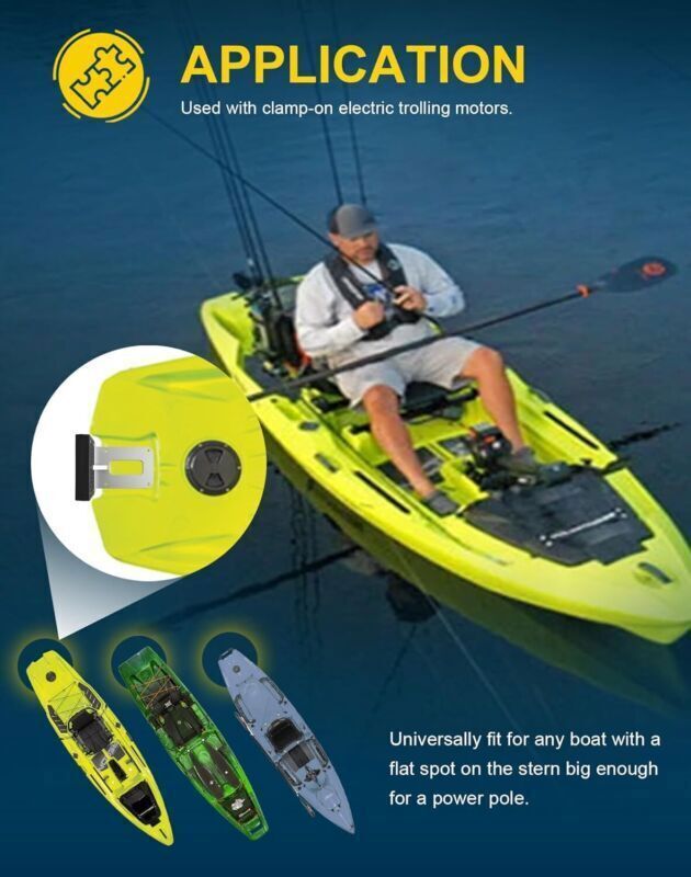 Universal Transom Trolling Motor Mount for Kayaks / Kayak Motor Mount Bracket
