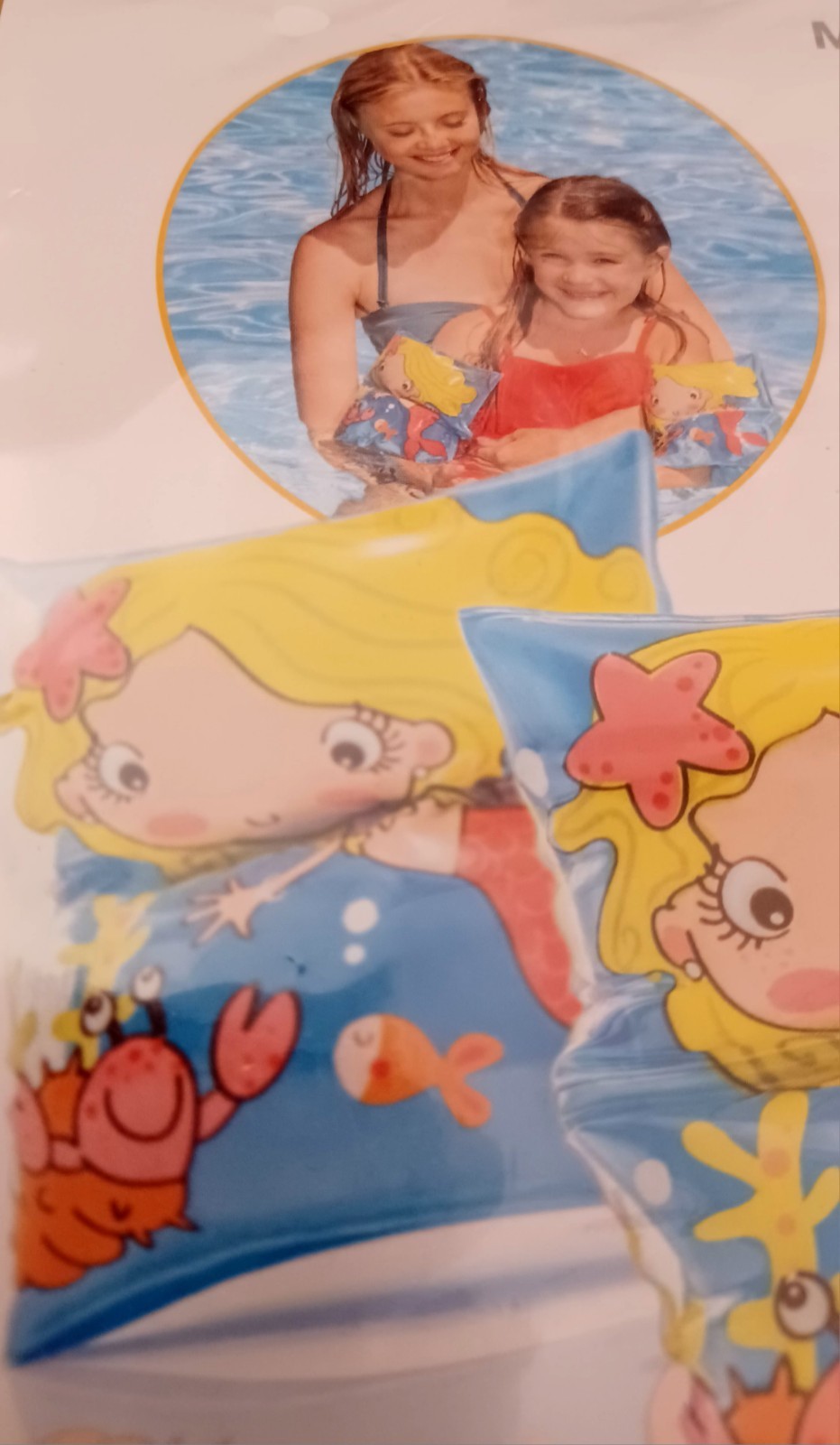 INTEX Inflatable Arm Bands Mermaid Fun Pool Float Beach Swimming 3-6 Years