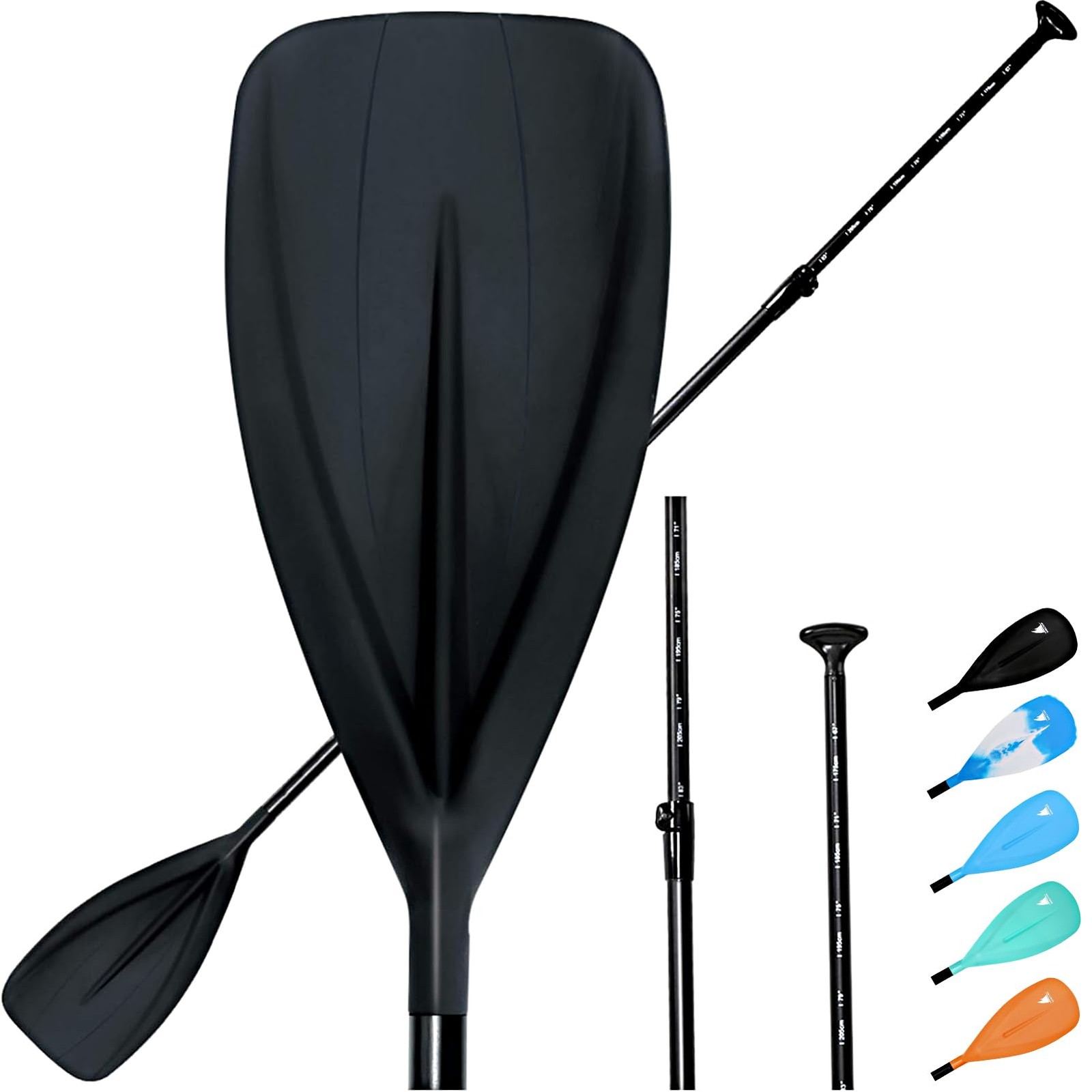 Karltion SUP Paddle – Adjustable 3 Pieces Stand-Up Board Paddles black