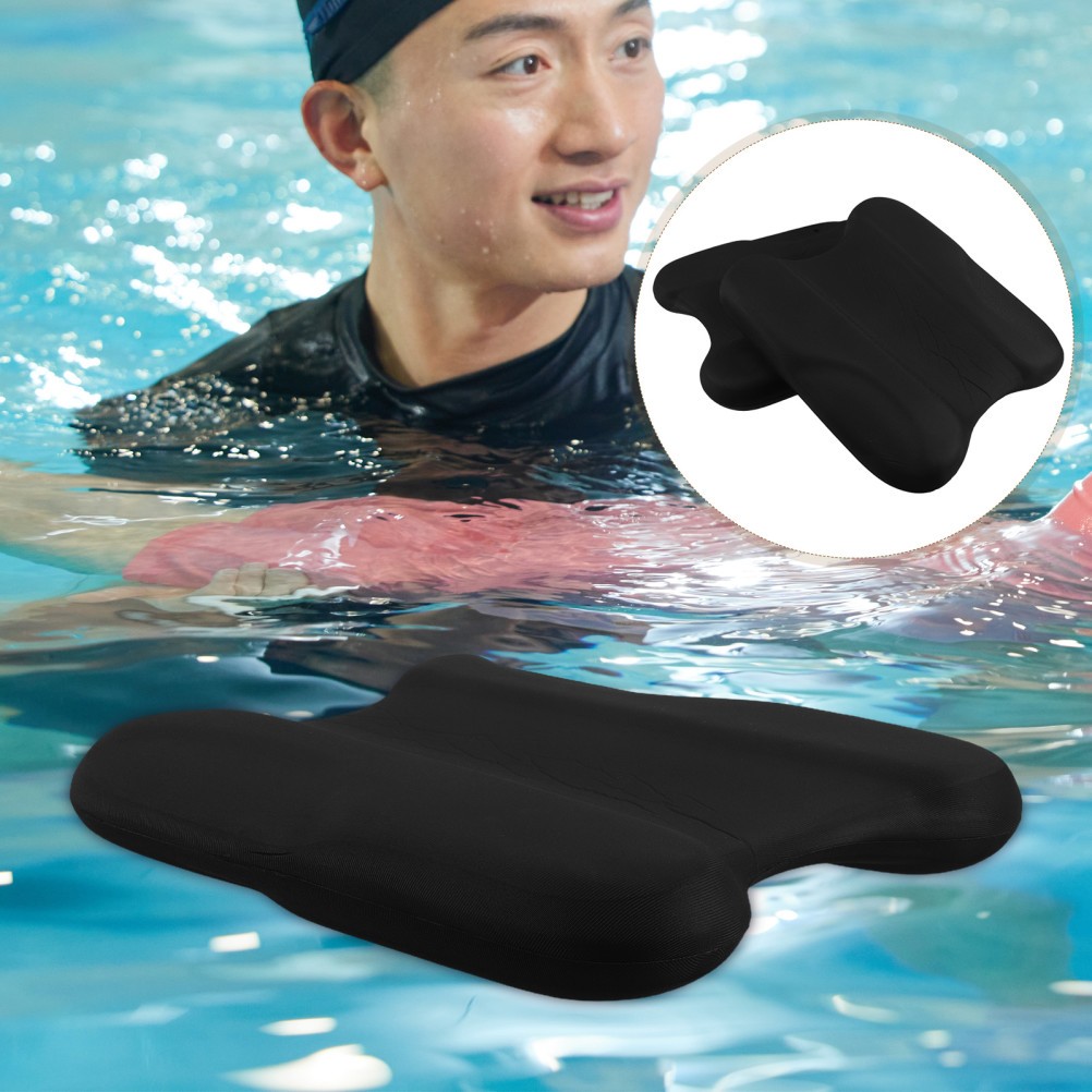 2Pcs Adult Kickboards for Swim Training Eva Durable Black Swimming Float Board