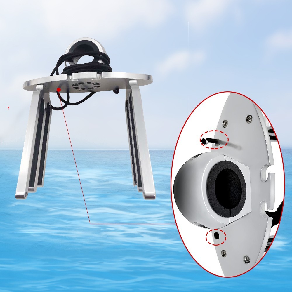 Boat Aluminum Wakeboard Rack Polished Wakeboarding Tower Holder Adjustable Clamp