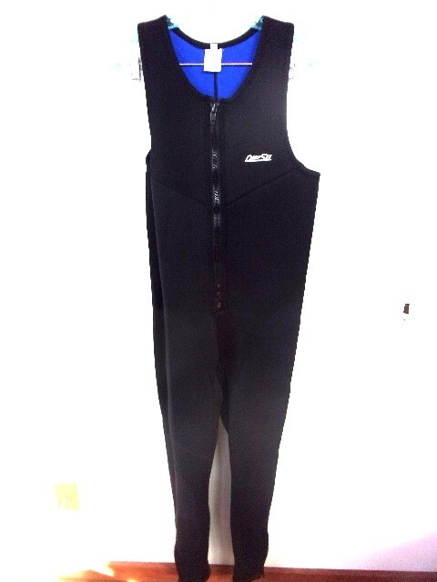 DEEP SEE Black Sleeveless Wet Suit M/L Scuba Diving Snorkeling Good Used Cond.