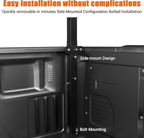 19-34″ Extendable Truck Ladder Rack Truck Rack 44.5-49.5″ Adjustable 250 Lbs