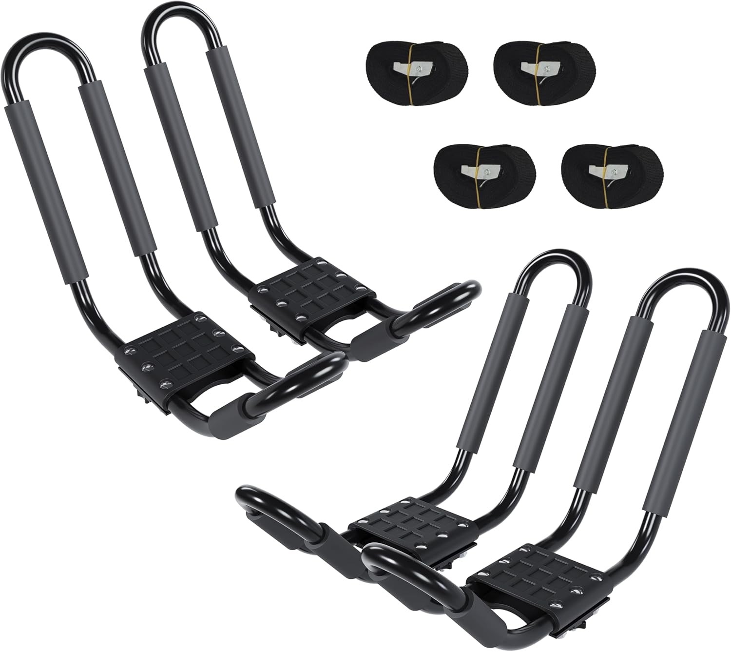 J-Bar Roof Rack Kayak Carrier Holder Boat Canoe Surf Ski Snowboard black