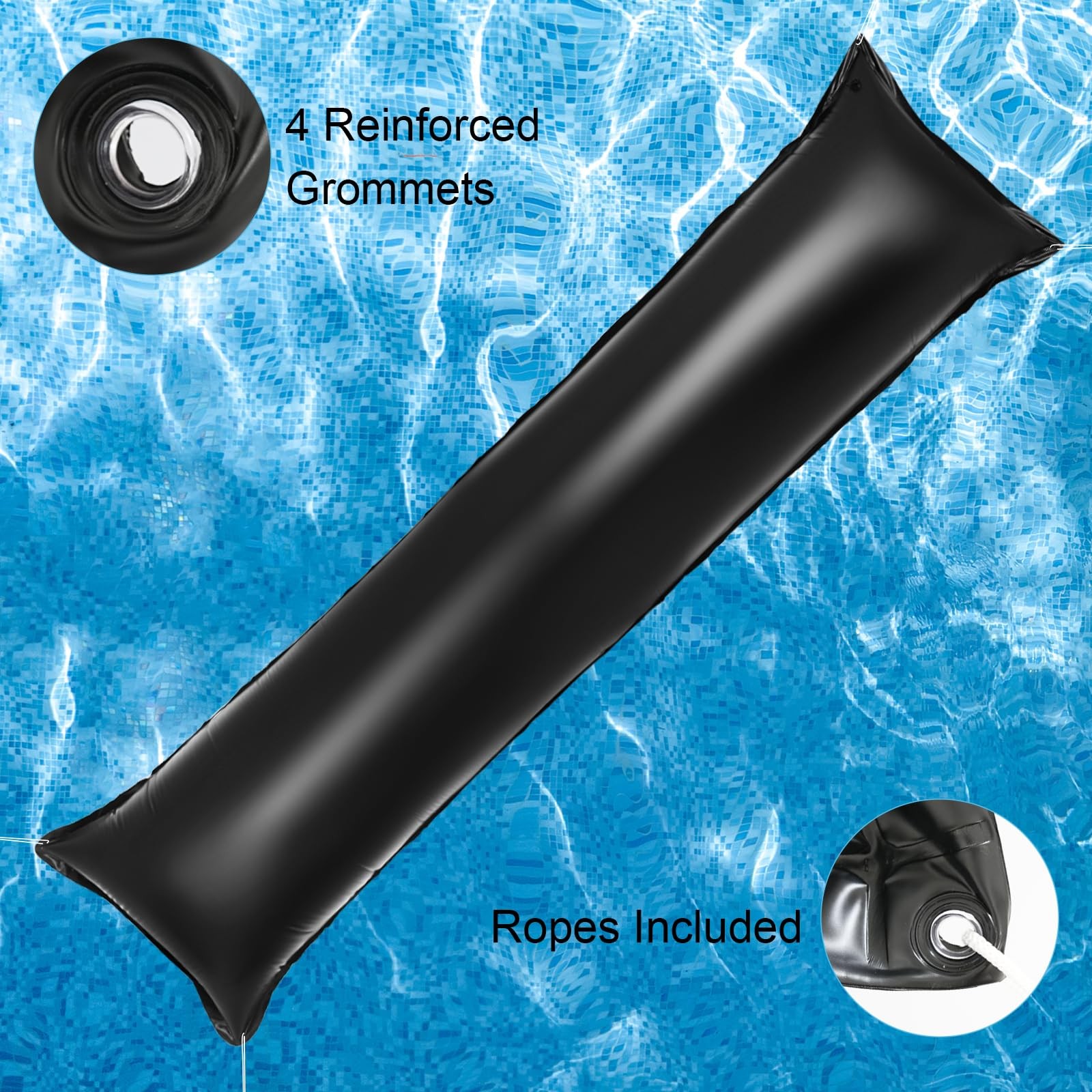 2Pack 4×15 Ft Pool Pillow for Above Ground Swimming Pools，Winterizing Pool Ai…