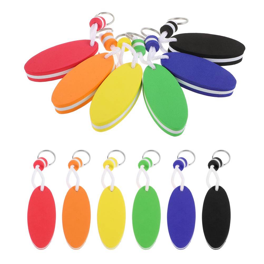 12Pcs Durable Foam Surfboard Keychain Floating Buoy for Boating Outdoor Sports