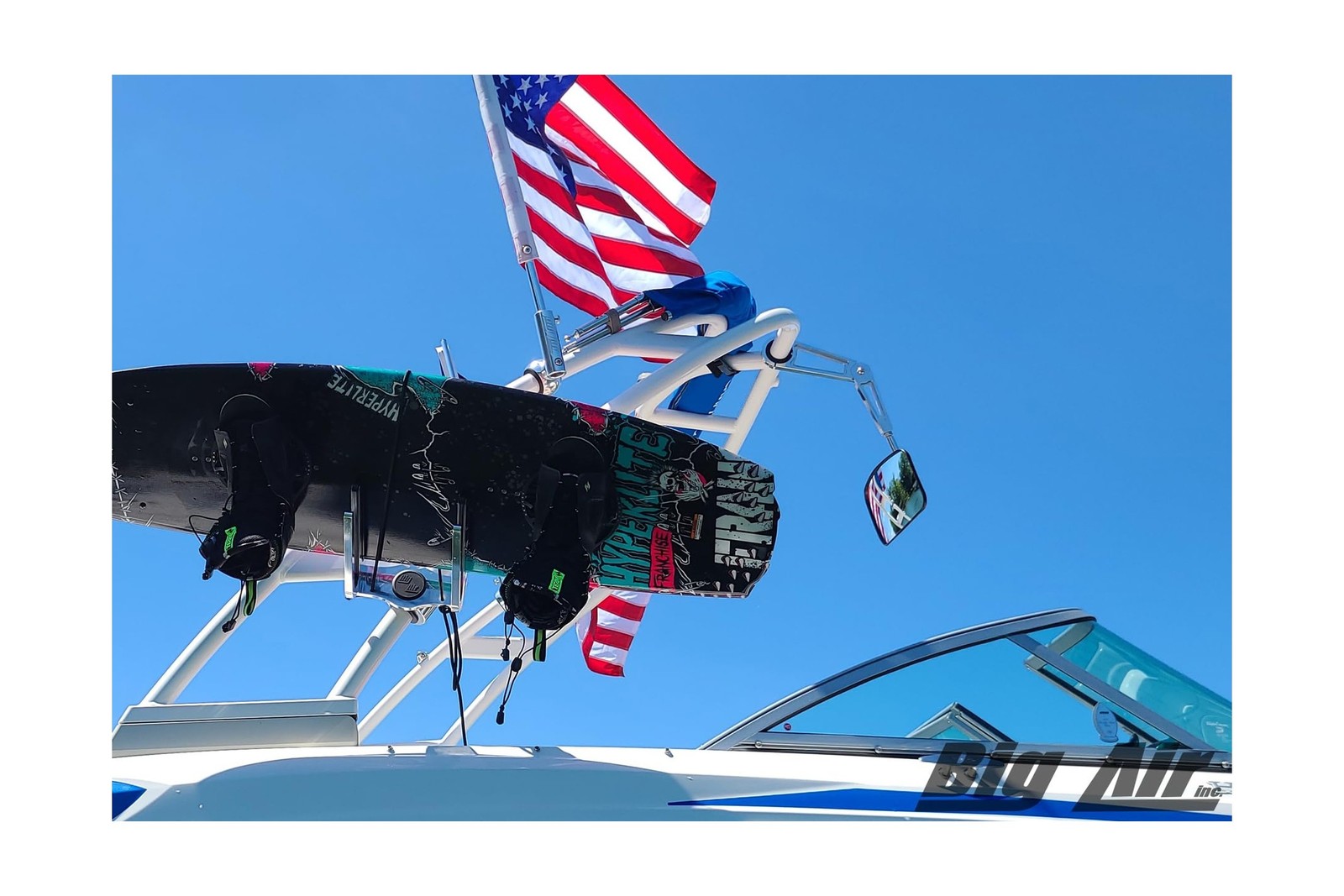 Big Articulating Adjustable Arm Wakeboard Tower Mirror with 7″ x 13″ CIPA…