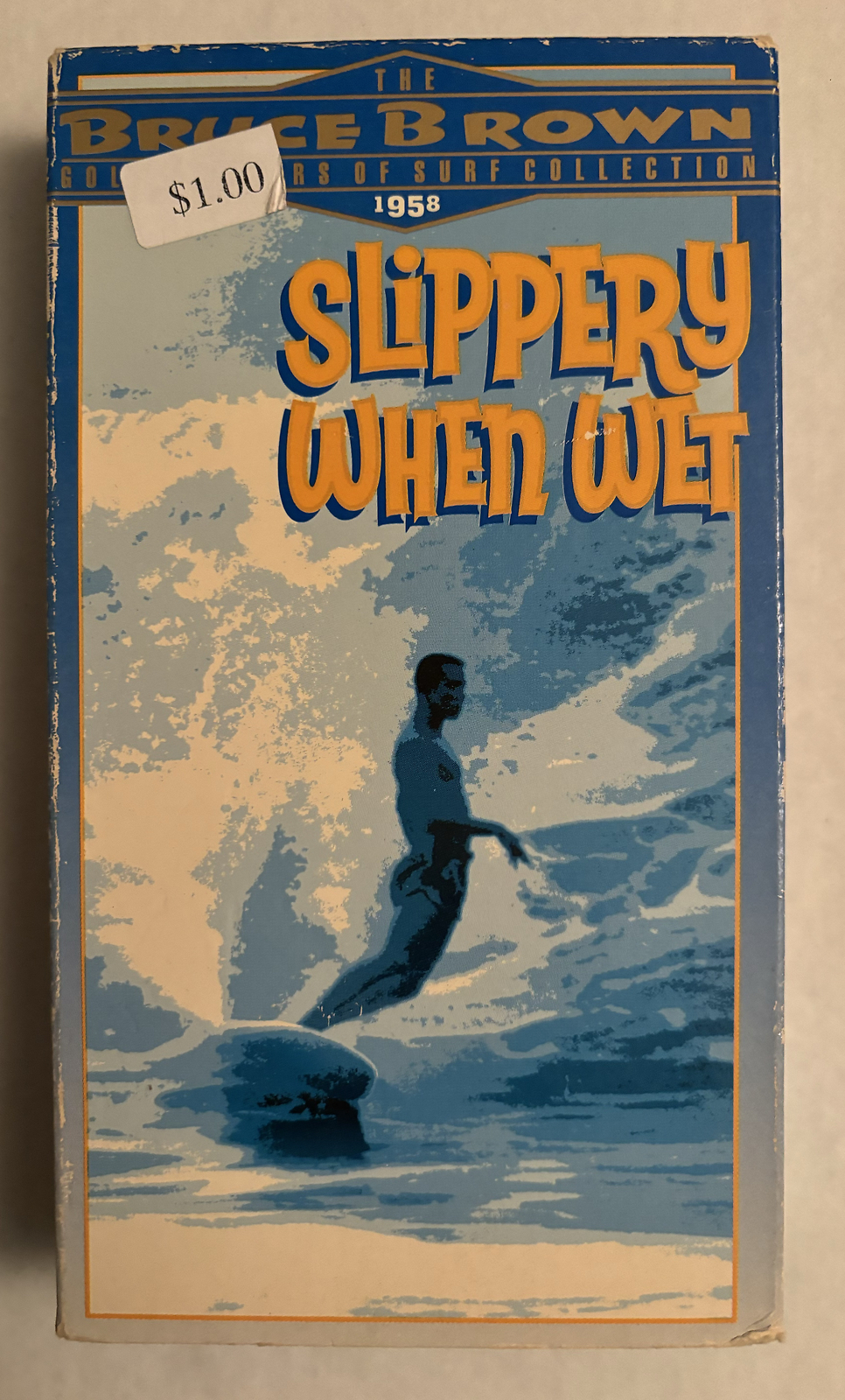 Slippery When Wet BRUCE BROWN VHS tape CULT classic SURF film 50s HAWAII