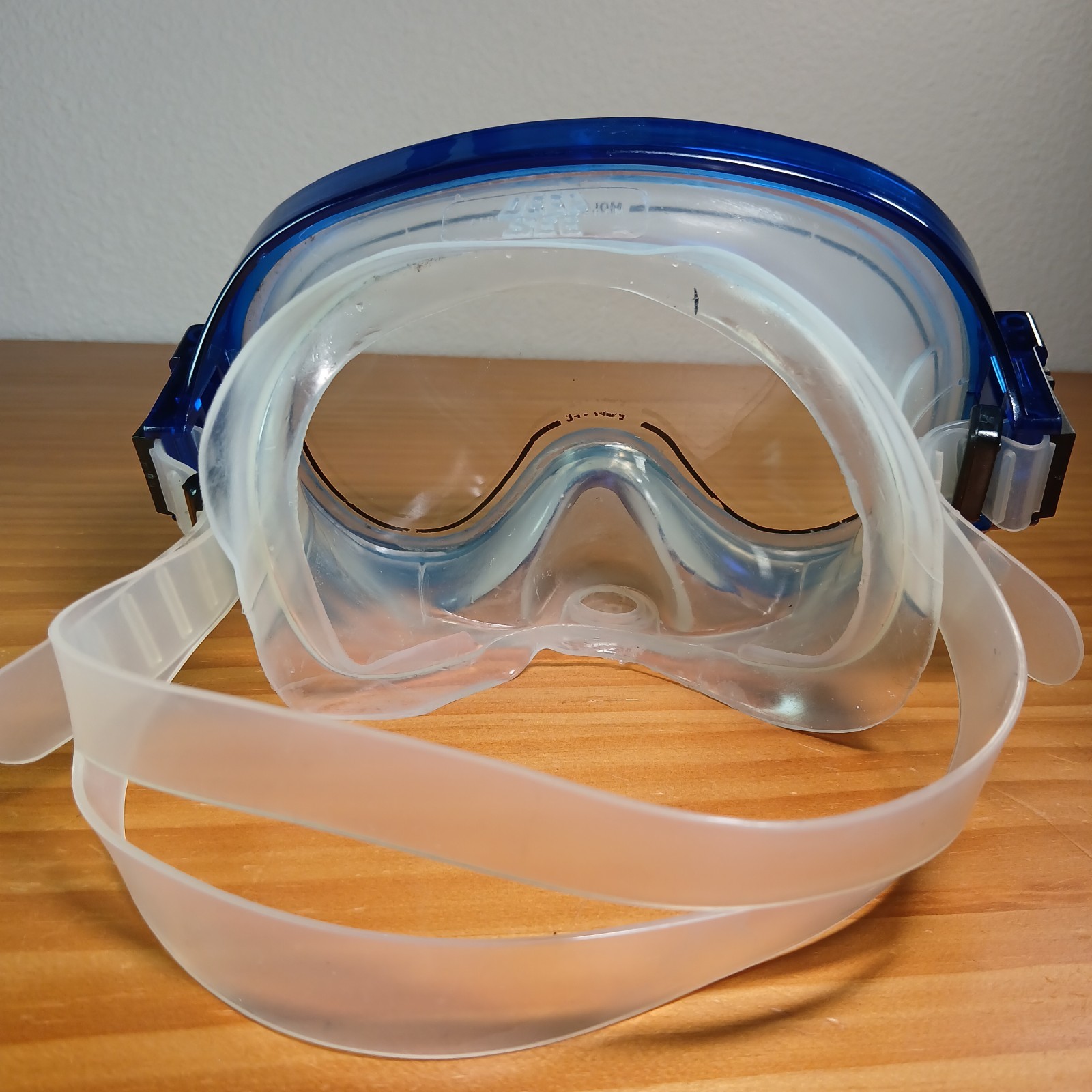 Deep See VTG Dive Mask Tempered Glass Silicone Goggles Snorkle Molokai Blue