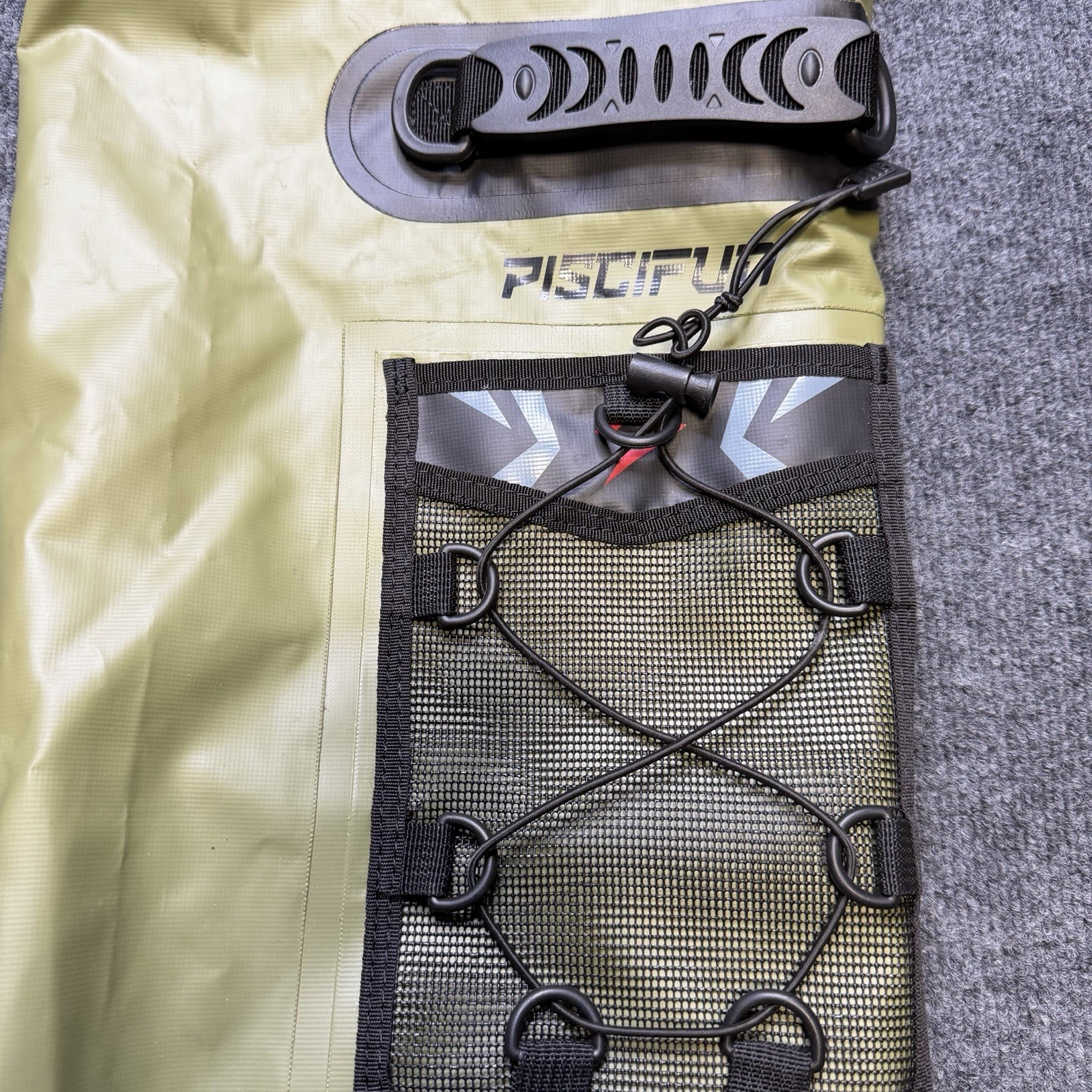 Piscifun Dry Bag Waterproof Floating Bag With Shoulder Strap Yellow 10L 21×8 in