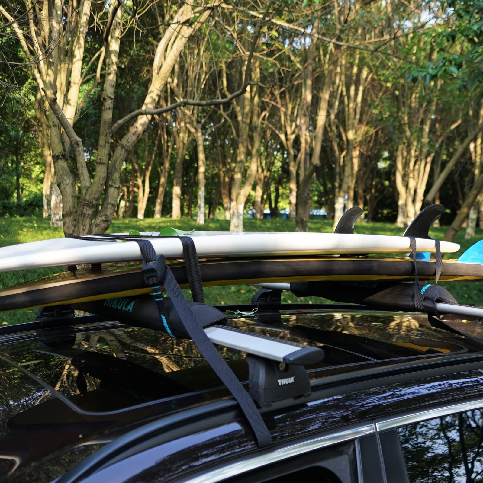 28 Soft Aero Roof Rack Pads for Various Crossbars with Two 15′ Scratch Resistant