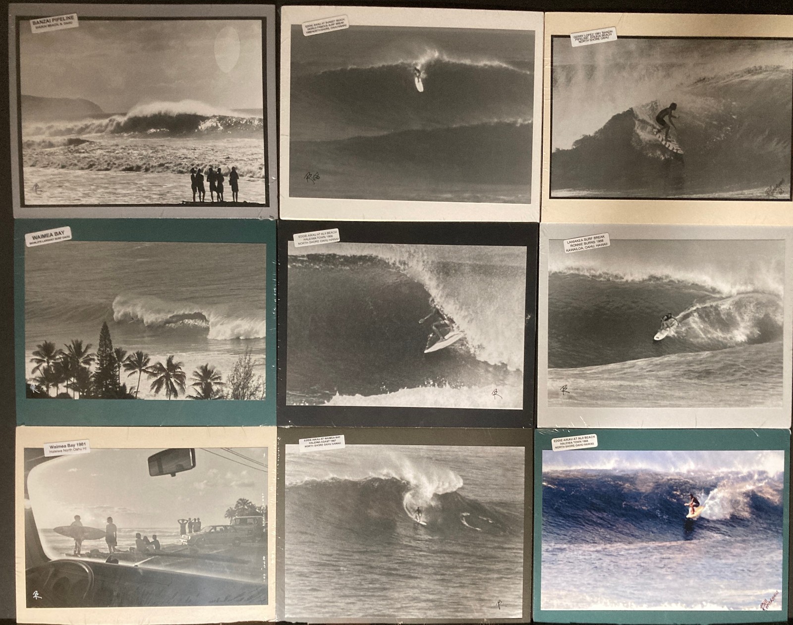 SURFING CLASSICS DISCOUNT MULTIPACK: 9 (1 LOT ) 8X10 INCH PHOTOS SHRINKWRAPPED