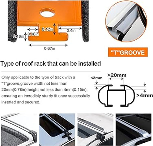 4Pcs Canoe Boat Saddle Kayak Roof Rack Car SUV Truck Top Mount Carrier Crossbar
