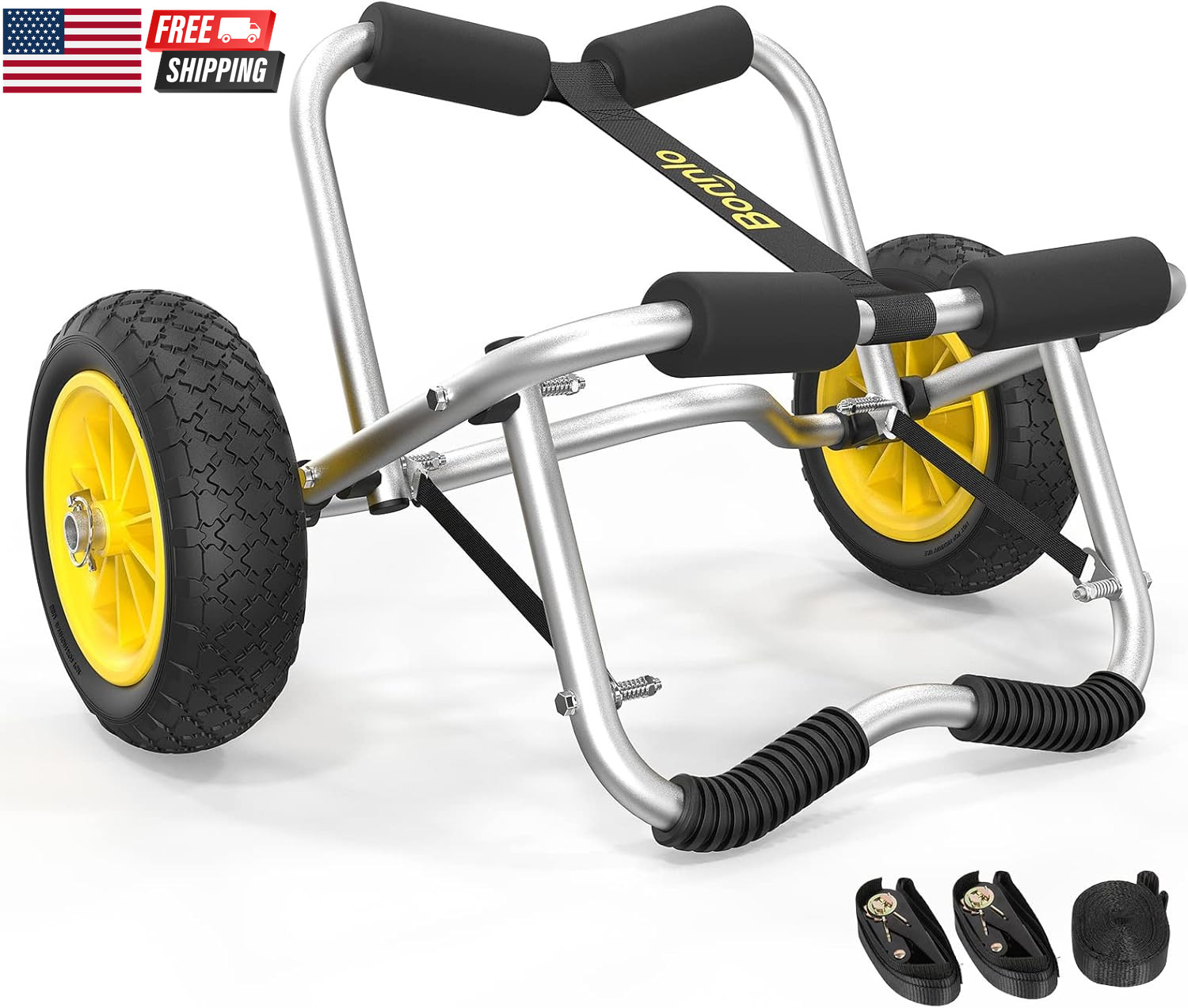 Kayak Cart Canoe Dolly Fishing Kayak Accessories Carrier Foldable Paddle Board T