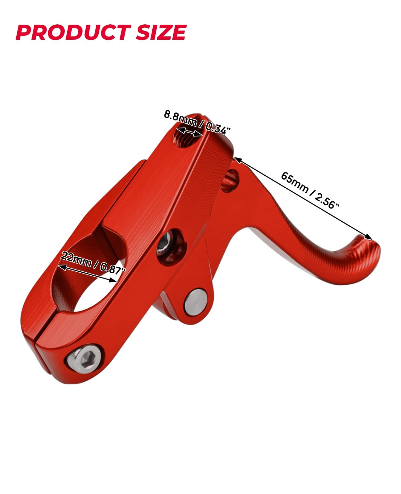 KEMIMOTO Jet Ski Throttle Silver Red Aluminum