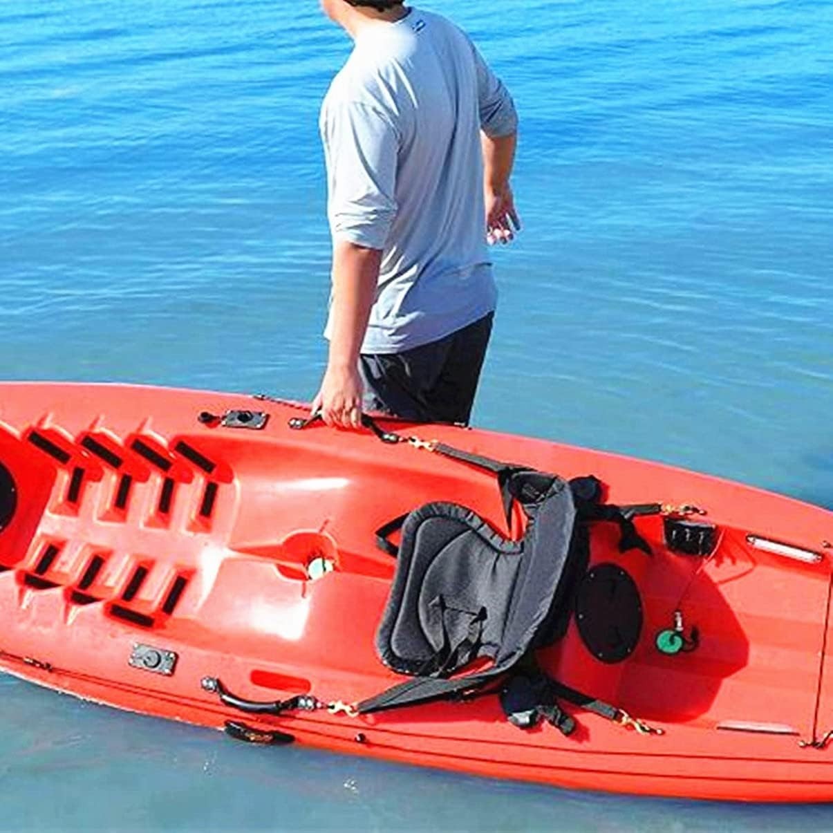 4 Pack 2-Hole Kayak Carry Handles with Screws – Rubber Kayak Handle for Ocean…