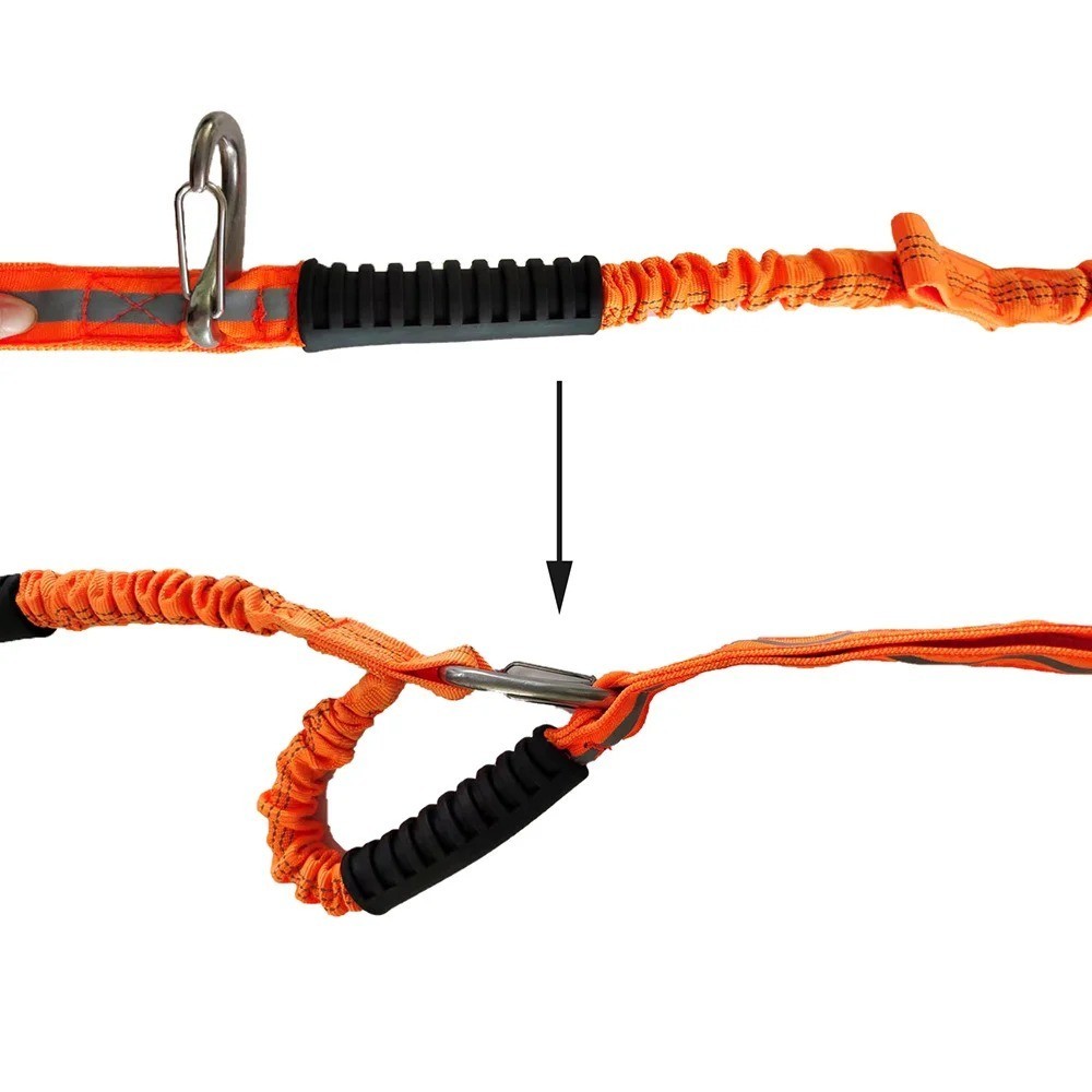 Dock Lines Elastic Marine Rope Tie for Kayak Watercraft Jet Ski Reflective Strip