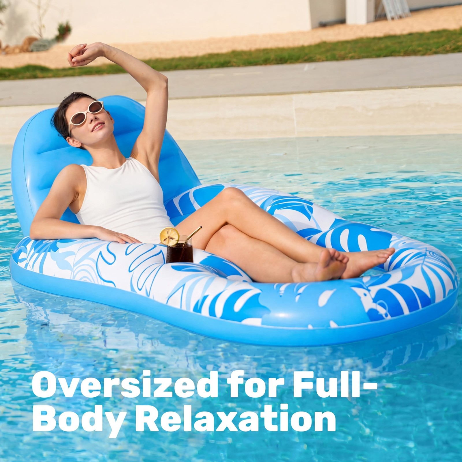 SLOOSH Inflatable Pool Floats Lounger Adult, Pool Float Lounge Raft Floaties …