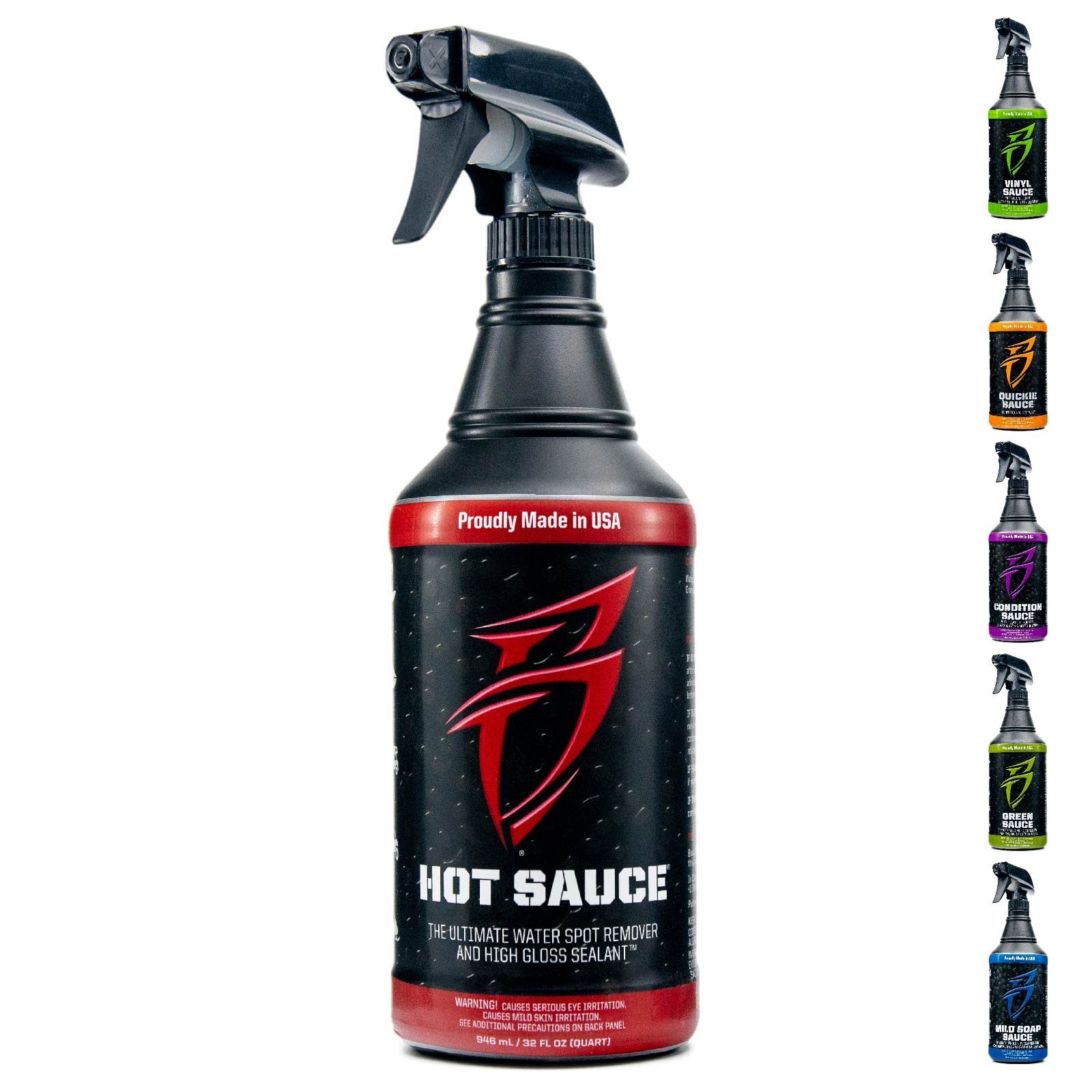 Bling Sauce Hot Hard Water Spot Remover 32 Fl Oz (Pack of 1), Black