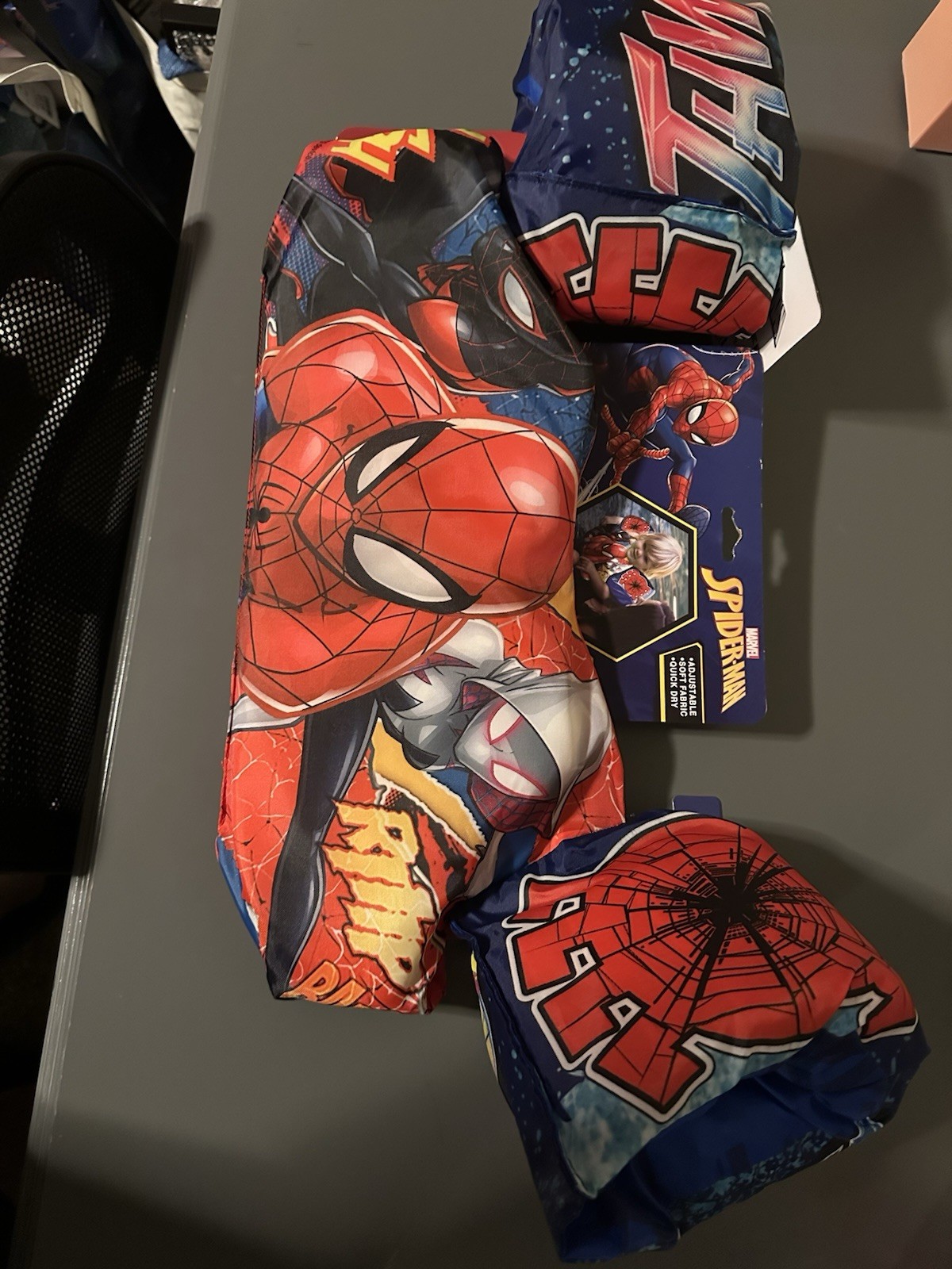 SPIDERMAN 2 in 1 Swim Trainer Age 2-4 Floatation 33-45 pounds Adjustable NWT