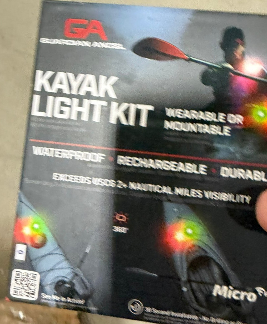Guardian Angel Micro Kayak Light Kit Wearable/Mountable Waterproof Rechargeable